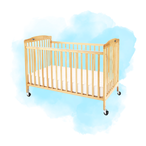 LA Baby Full Size Wooden Crib